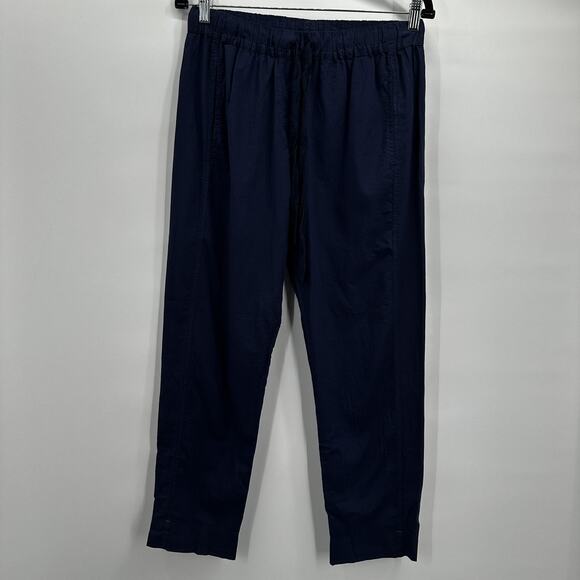 Xirena Pants Womens Small Navy Blue Drawstring Lightweight Made USA Casual - Picture 1 of 13